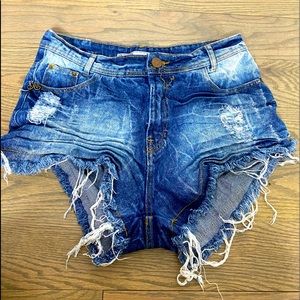 Jean Brazilian Shorts